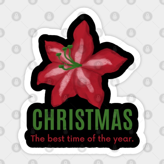Christmas-the best time of the year Sticker by MyVictory